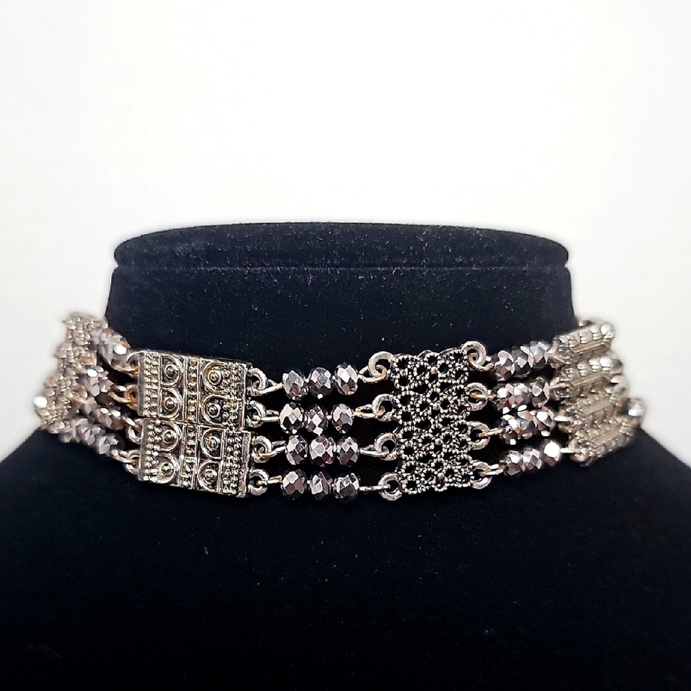 Vintage Intricate Yemenite Choker Necklace